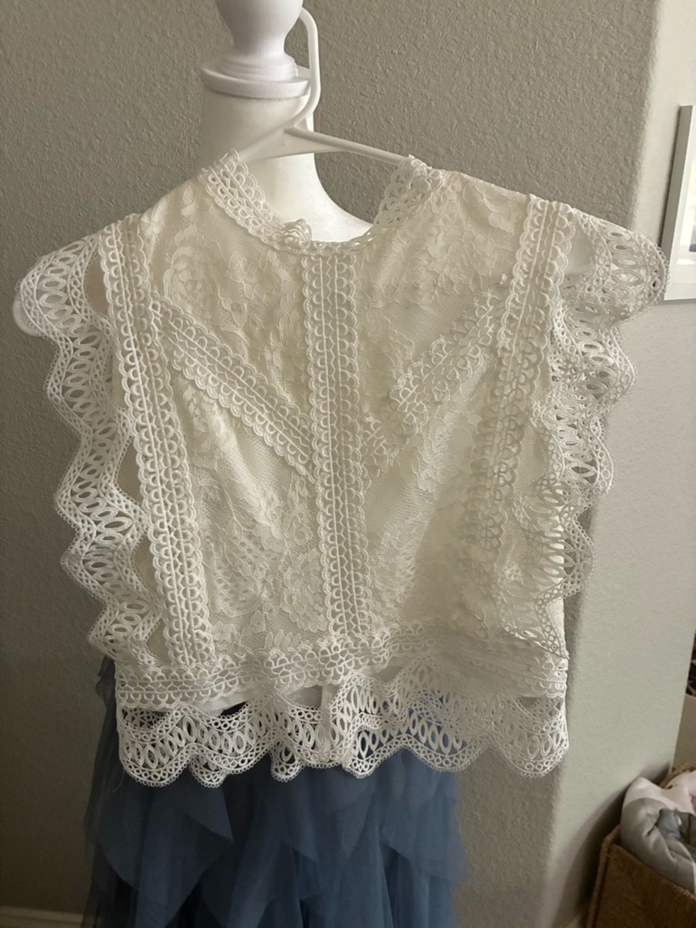 Sassy Start Sleeveless Crochet Lace Top in White- Chicwish - Picture 9 of 10